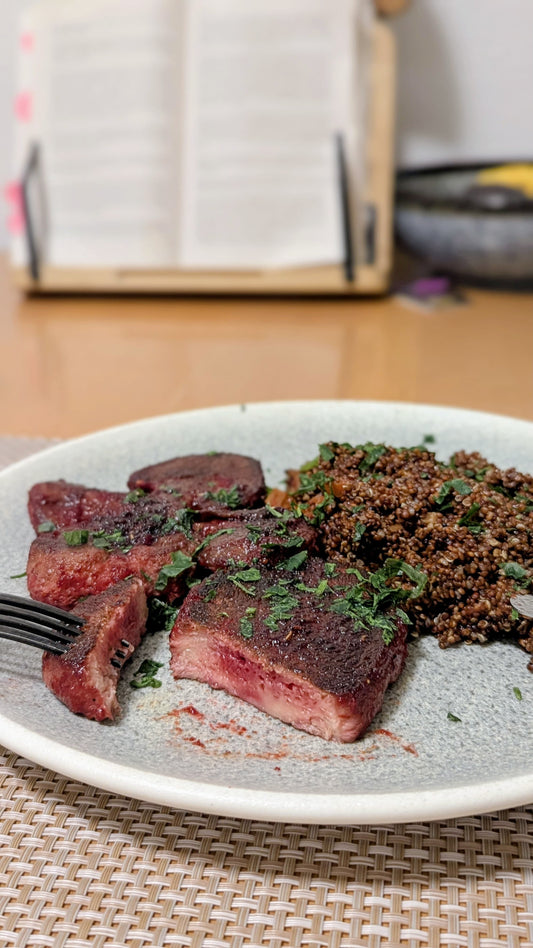 Lion’s Mane Beetroot “Steak” Recipe — Plant-Based & Gourmet